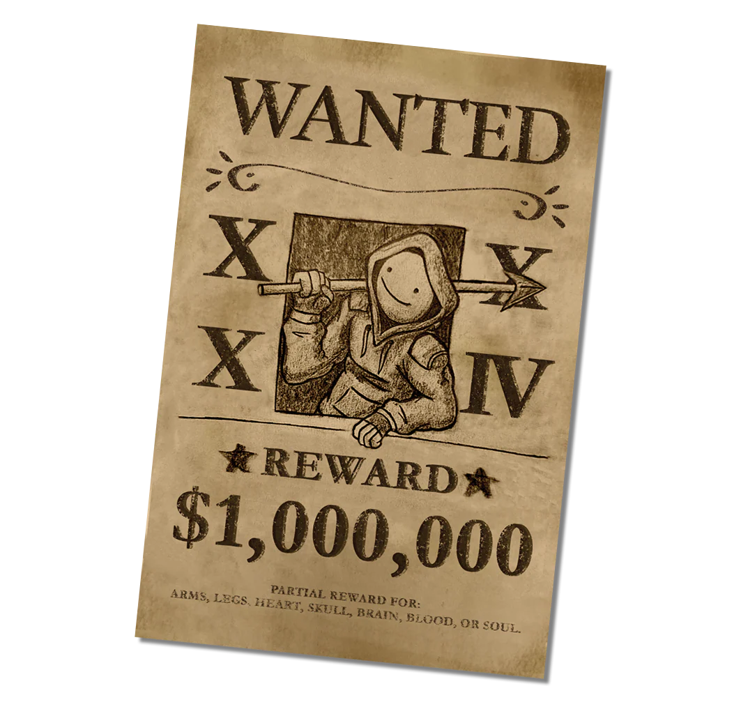 Dream Manhunt Wanted Poster