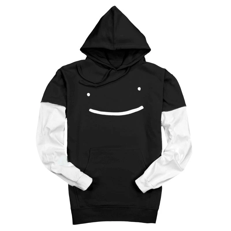 Dream Smile Layered Sleeve Pullover Hoodie - Image 2