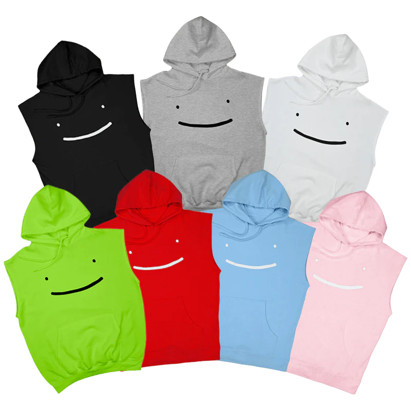 Dream Smile No-Sleeve Pullover Hoodie