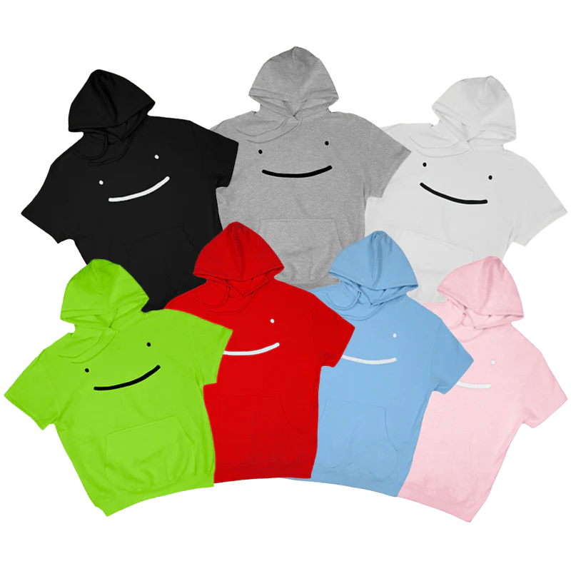 Dream Smile Short Sleeve Pullover Hoodie